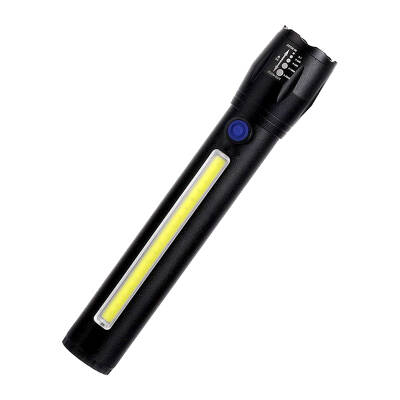 POWERMASTER PM-14621 METAL FLASHLIGHT COB POWER LEDLİ ŞARJLI EL FENERİ - 1