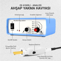 POWERMASTER PM-15903 ISI AYARLI ANALOG AHŞAP YAKMA HAVYASI - 2