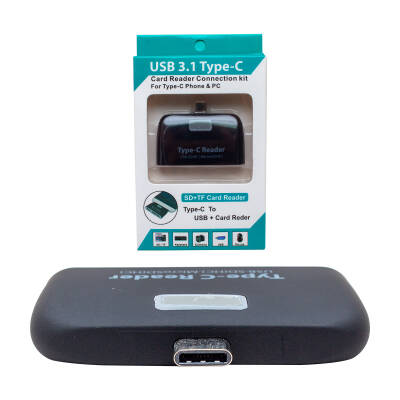 POWERMASTER PM-1644 USB TYPE-C 3.1 SD+TF KART OKUYUCU KİT - 3