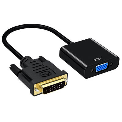 POWERMASTER PM-18636 DVI-D 24+1 ERKEK TO VGA DİŞİ ÇEVİRİCİ ADAPTÖR KABLO DVI TO VGA ADAPTÖR - 1