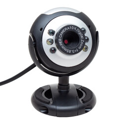 POWERMASTER PM-3962 1.3 MP 10X ZOOM 6 LEDLİ MİKROFONLU USB WEBCAM - 1