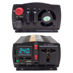 POWERMASTER PWR300-24 24 VOLT - 300 WATT MODIFIED SINUS WAVE INVERTER - 2