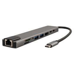 POWERMASTER TYPE-C 8IN1 HDMI COK FONKSIYONLU USB 3.0 DOCK STATION - 1