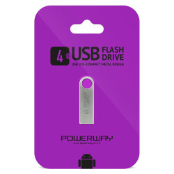POWERWAY 4 GB METAL USB FLASH BELLEK - 1