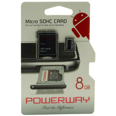 POWERWAY PWR-8 8 GB MICRO SD HAFIZA KARTI - 1