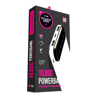 POWERWAY TX-10 10000 MAH ÇİFT USB DİJİTAL EKRAN LEDLİ POWERBANK - 2