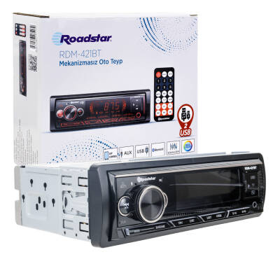 ROADSTAR RDM-421BT 2XUSB/SD/FM/AUX/BT MEKANİKSİZ OTO TEYP 4X50 WATT - 4