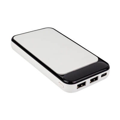 S-LINK IP-G2710 10000 MAH POWERBANK 2 USB PORT BEYAZ LCD GÖSTERGELİ POWERBANK - 1