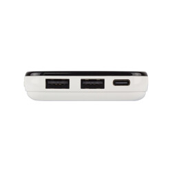 S-LINK IP-G2710 10000 MAH POWERBANK 2 USB PORT BEYAZ LCD GÖSTERGELİ POWERBANK - 3