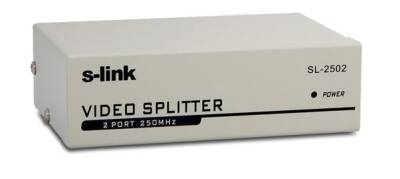 S-LINK SL-2502 2 PORT VGA SPLITTER DAĞITICI (250MHZ - 1920X1080) - 1