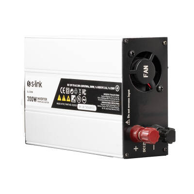 S-LINK SL-300W 300W DC12V-AC230V ÇAKMAKTAN POWER INVERTER - 3