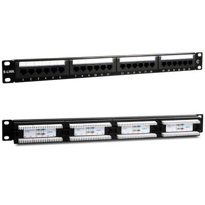 S-LINK SL-F624 24 LÜ UTP CAT6 PATCH PANEL - 1