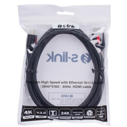 S-LINK SL-HDM4K011 19+1 HDMI TO HDMI 1.5M V2.0 4K (3840*2160) 60HZ KABLO - 4