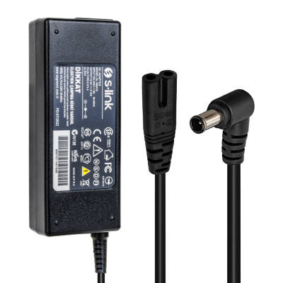 S-LINK SL-NBA70 90W 19.5 VOLT 4.74 AMPER 6.5X4.4 UÇLU SONY NOTEBOOK ADAPTÖR (SAMSUNG LED TV) - 1