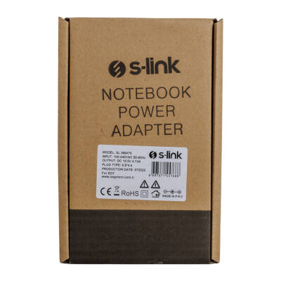 S-LINK SL-NBA70 90W 19.5 VOLT 4.74 AMPER 6.5X4.4 UÇLU SONY NOTEBOOK ADAPTÖR (SAMSUNG LED TV) - 4