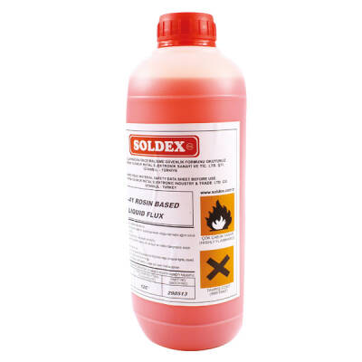 SOLDEX ASR-41 KIRMIZI RENK 1 LİTRE KÖPÜREBİLİR SIVI FLUX - 1