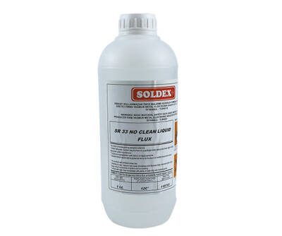 SOLDEX SR-33 * SR-3301 TEMİZLİK GEREKTİRMEYEN 1 LİTRE SIVI FLUX (SR 3301) - 1