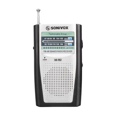 SONIVOX VS-R2 GÜMÜŞ RENK ANALOG RADYO - 1