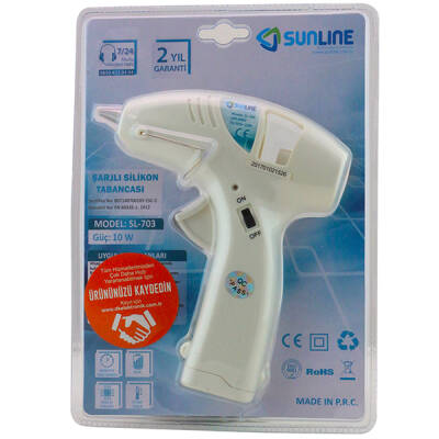 SUNLINE SL-703 10 WATT ŞARJLI PİLLİ SEYYAR SİLİKON TABANCASI - 1