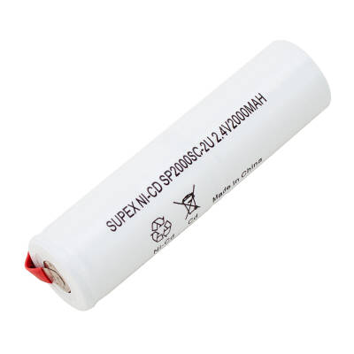 SUPEX 2.4 VOLT - 2000 MAH 2Lİ ÜSTÜSTE DİK SÜPÜRGE PİLİ - 1