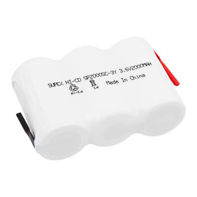 SUPEX 3.6 VOLT - 2000 MAH 3LÜ YANYANA SÜPÜRGE PİLİ - 1