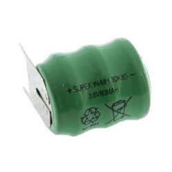 SUPEX 3DK80 3.6 VOLT 80 MAH BIOS PİLİ - 1