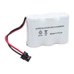 SUPEX SP-300 NI-CD 3LÜ KISA AÇIK 3.6 VOLT 300 MAH TELSİZ TELEFON PİLİ - 1