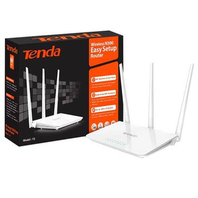 TENDA F3 4 PORT 300 MBPS 3 ANTENLİ ACCESS POINT ROUTER - 1