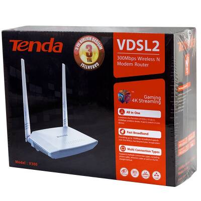 TENDA V300 4 PORT 300 MBPS VDSL MODEM - 3