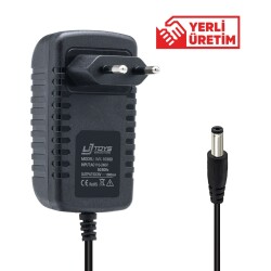 UJTOYS 6 VOLT 1 AMPER 5.5*2.5 UÇLU YERLİ ÜRETİM PRİZ TİPİ ADAPTÖR - 1