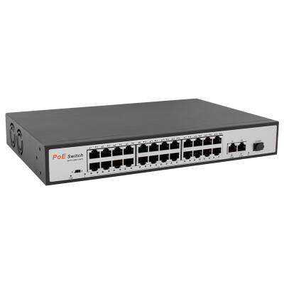 URANIUM POE-2421SFP 2X GIGABIT UPLINK 1X SFP 24 PORT 10/100 MBPS 300 WATT POE SWITCH - 1