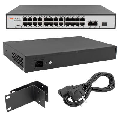 URANIUM POE-2421SFP 2X GIGABIT UPLINK 1X SFP 24 PORT 10/100 MBPS 300 WATT POE SWITCH - 2