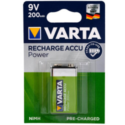 VARTA 9 VOLT - 200 MAH ŞARJLI PİL - 1