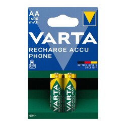 VARTA NI-MH 1.2 VOLT - 1600 MAH HR6 AA ŞARJLI 2Lİ KALEM PİL - 1