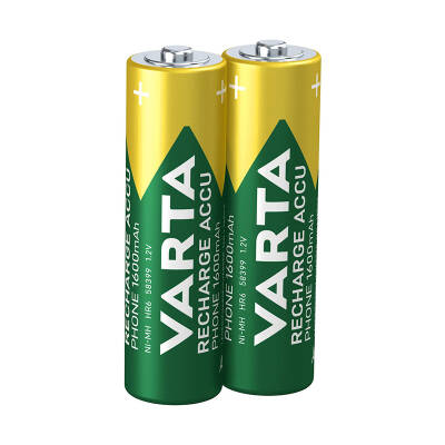 VARTA NI-MH 1.2 VOLT - 1600 MAH HR6 AA ŞARJLI 2Lİ KALEM PİL - 2