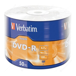 VERBATİM DVD-R 4.7GB 16X 120DK 50Lİ PAKET FİYAT - 1