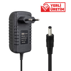 WEKO 7.8 VOLT - 1 AMPER 4.0*1.7 UÇLU KIRMIZI YEŞİL LEDLİ YERLİ ÜRETİM PRİZ TİPİ ŞARJ ADAPTÖRÜ - 1