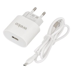 WEKO WK-21441 PDU QC 3.0 AMPER ŞARJ BAŞLIK ADAPTÖRÜ + MICRO USB KABLO (NO:1) - 4