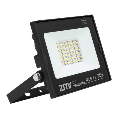 ZMR 30 WATT - 220 VOLT 6500K IP66 150* IŞIK AÇISI SİYAH SLİM KASA LED PROJEKTÖR - 1